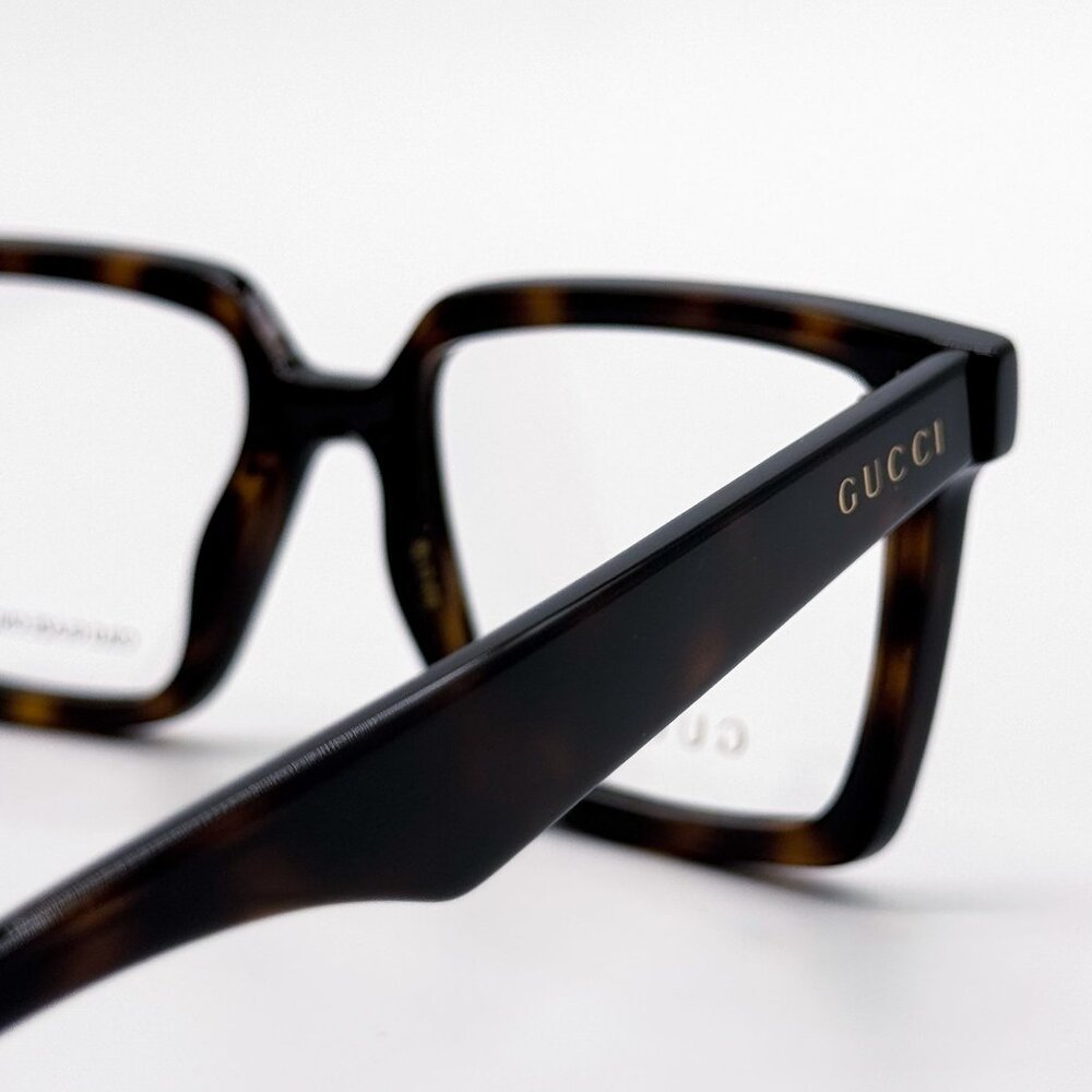 NEW GUCCI EYEGLASSES GG1540O 002 HAVANA UNISEX EYEWEAR GUCCI - Picture 5 of 10